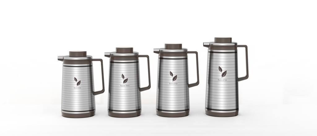 Regal by Ripple Stainless Steel Vacuum Flask – 1.0L / 1.3L / 1.6L / 1.9L – Insulated Beverage Server with Glass Liner – Hot & Cold Jug with Handle