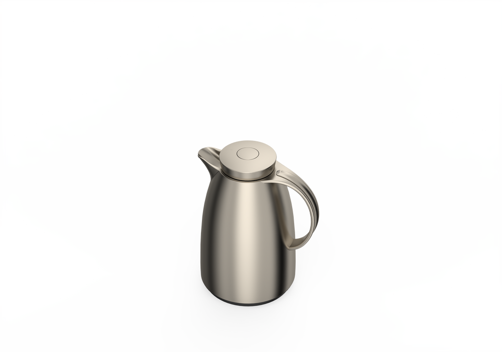 Regal by Ripple Vacuum Flask Set, ABS Body with Glass Liner, Matt Gold Finish – Hot & Cold Beverage Server for Arabic Coffee & Tea