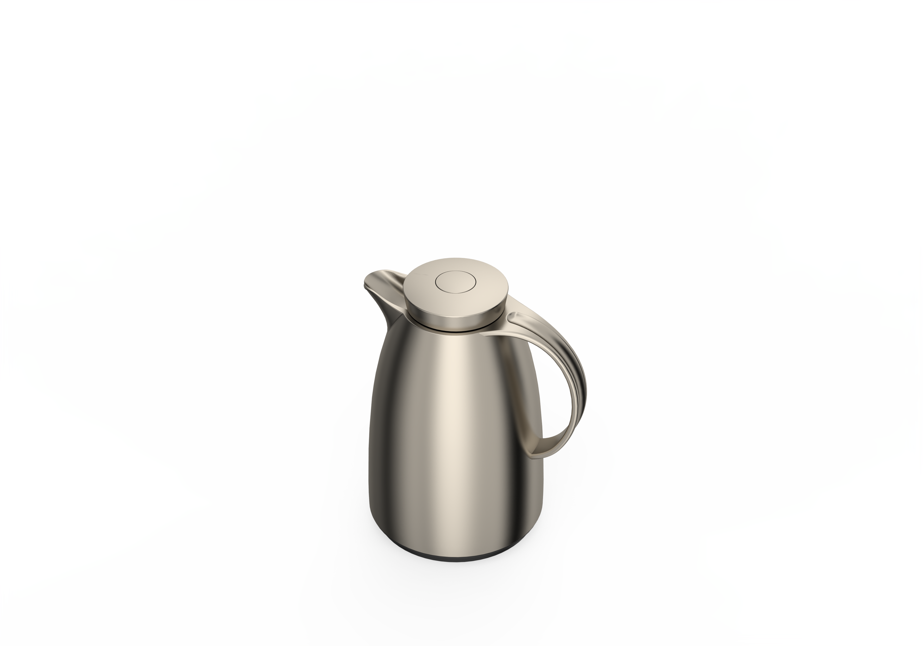 Regal by Ripple Vacuum Flask Set, ABS Body with Glass Liner, Matt Gold Finish – Hot & Cold Beverage Server for Arabic Coffee & Tea