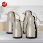 Ripple Regal Insulated Beverage Server Set – ABS Body with Glass Liner, Matt Gold Finish (0.35L + 1.5L / 0.5L + 1.0L)