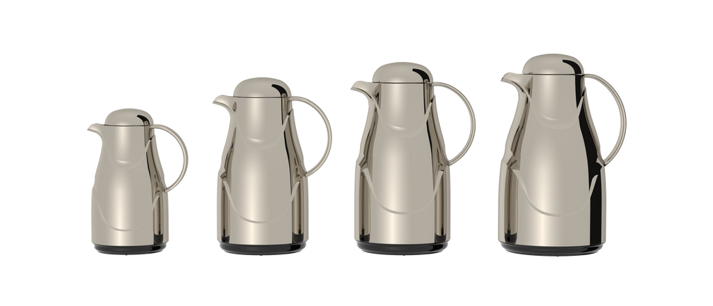 Ripple Regal Insulated Beverage Server Set – ABS Body with Glass Liner, Matt Gold Finish (0.35L + 1.5L / 0.5L + 1.0L)