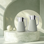 Ripple Regal Insulated Beverage Server – Plastic Body with Glass Liner, Ribbed Modern Design (0.5L / 1.0L, 4 Colors Available)