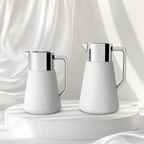 Ripple Regal Insulated Beverage Server – Plastic Body with Glass Liner, Ribbed Modern Design (0.5L / 1.0L, 4 Colors Available)