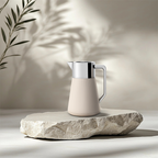 Ripple Regal Insulated Beverage Server – Plastic Body with Glass Liner, Ribbed Modern Design (0.5L / 1.0L, 4 Colors Available)