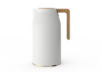 Ripple Regal Insulated Beverage Server – 1.0L Plastic Body with Glass Liner, Modern Ribbed Design (4 Colors Available)