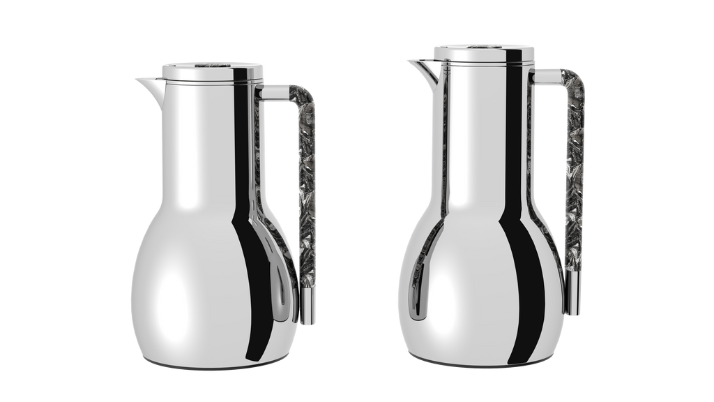 Regal by Ripple 2-Piece Vacuum Flask Set – Stainless Steel Body with Glass Liner – Double-Wall Insulated Thermal Jug Set (0.7 L + 1.0 L) – 6 Elegant Colors