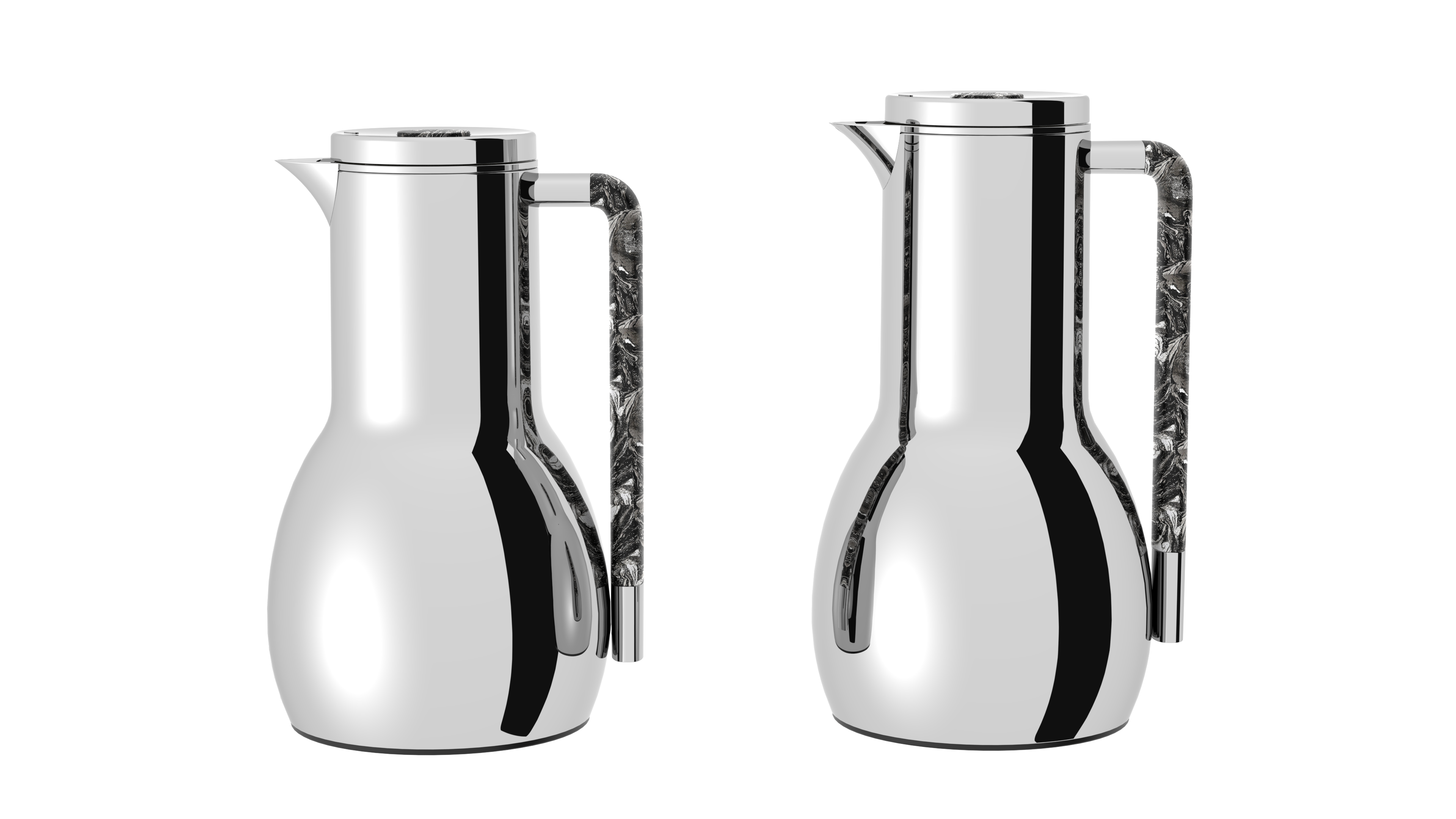 Regal by Ripple 2-Piece Vacuum Flask Set – Stainless Steel Body with Glass Liner – Double-Wall Insulated Thermal Jug Set (0.7 L + 1.0 L) – 6 Elegant Colors