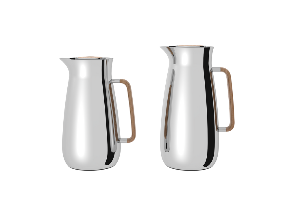 Regal by Ripple 0.8L & 1L Vacuum Insulated Flask Set – Double Wall Stainless Steel with Glass Liner, Hot & Cold Beverage Server, Luxury Coffee & Tea Jug Set (2 Pieces)